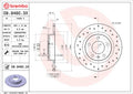 Rear Solid Perforated Brake Disc Pair