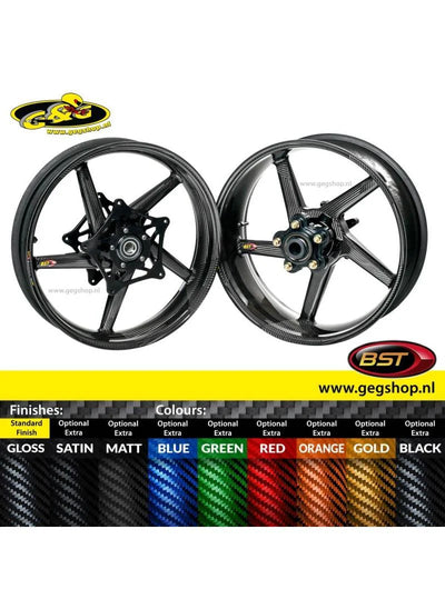 Diamond TEK 5 Spoke 2.75 x 17 inch Carbon Fiber Front Wheel
