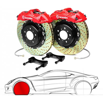 6-Piston Caliper Kit with 380x34mm Rotors