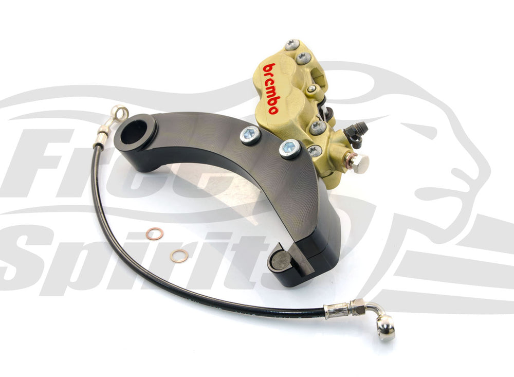 4-Piston Caliper Kit with Gold Calipers