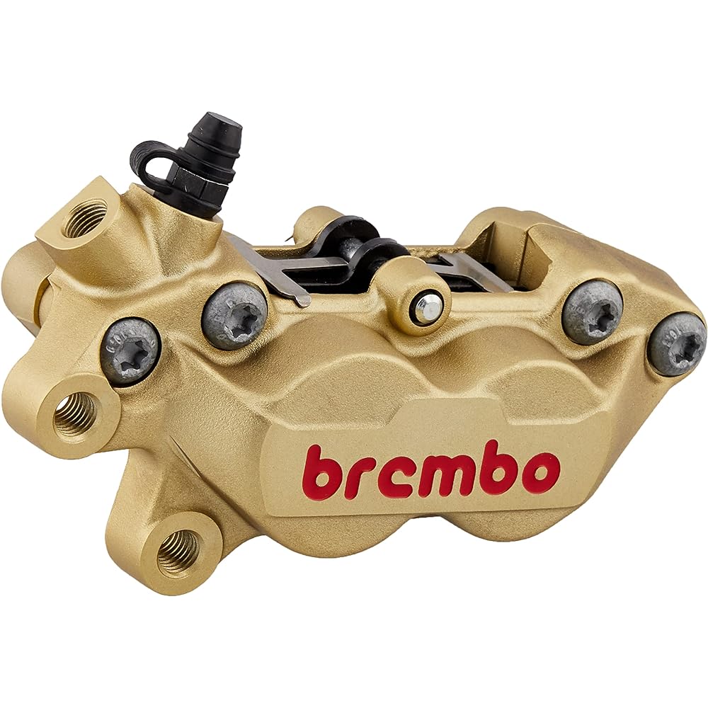 4P Left-Hand Caliper Gold Cast Aluminum