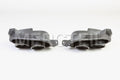 Gloss Black 90mm Double Pipe Tailpipe Insert