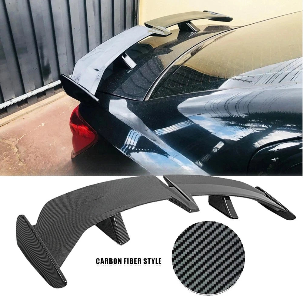 Fiber Style Rear Trunk Spoiler Wing
