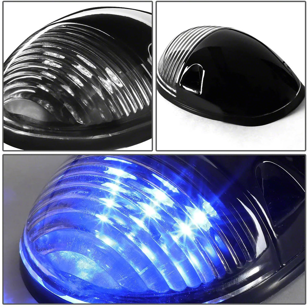 3-Piece Blue LED Roof Cab Light Kit