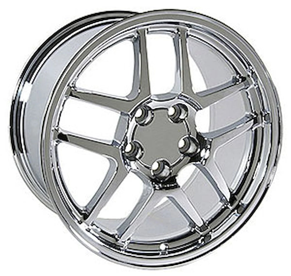 17-Inch Chrome Double 5-Spoke Replica Wheel