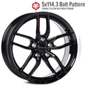 CP34 17x7.5 35mm Offset 5x114.3 Gloss Black Wheel