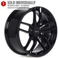 CP34 17x7.5 35mm Offset 5x114.3 Gloss Black Wheel