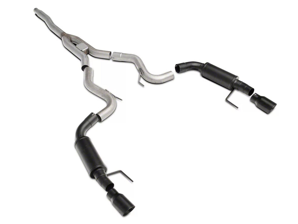 Sport Cat-Back Exhaust System 3-Inch Stainless Steel w/ Black Tips