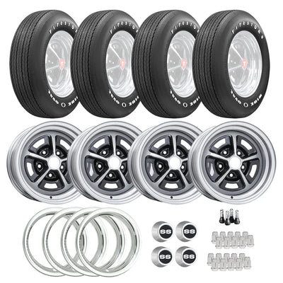 14x6 Bias Ply Tire with Narrow Whitewall