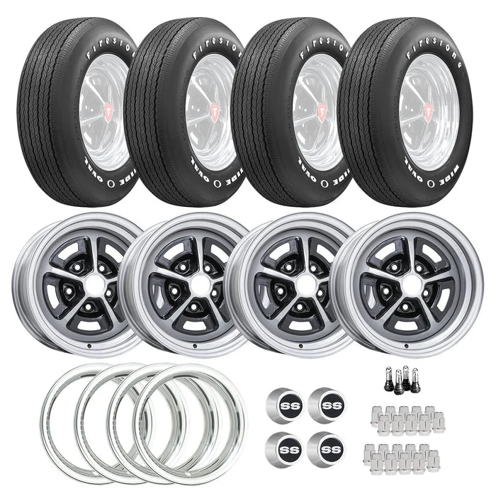 14x6 Bias Ply Tire with Narrow Whitewall