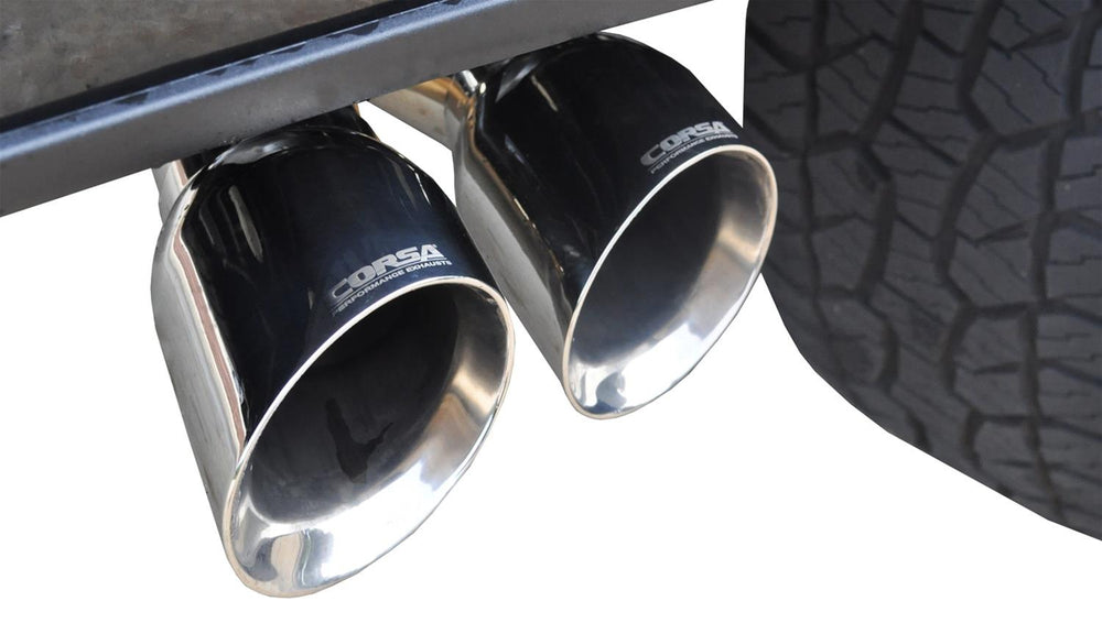 Cat-Back Exhaust System, 3.0" Pipe, Twin 4.0" Tips