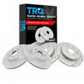 Slotted and Drilled Brake Rotor Set