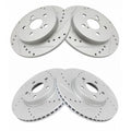 Slotted and Drilled Brake Rotor Set