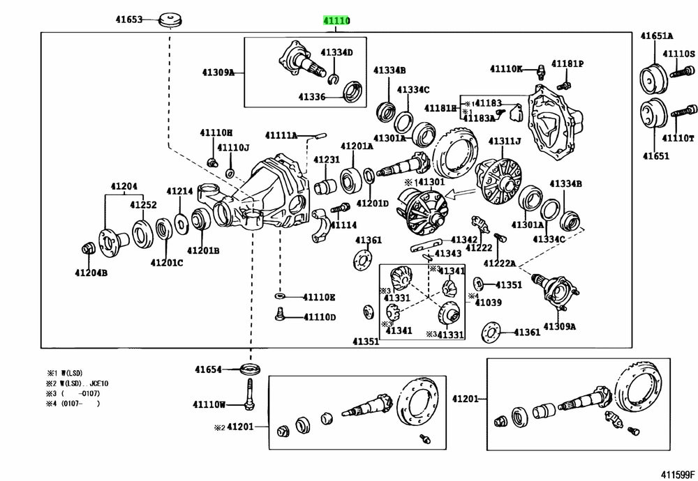 Rear Differential Carrier Assembly