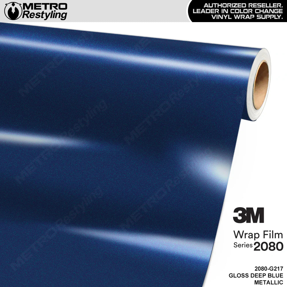 2080 Series Gloss Deep Blue Metallic Vinyl Wrap