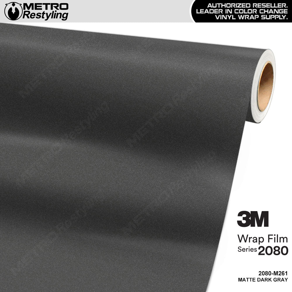 Matte Dark Gray Vinyl Film