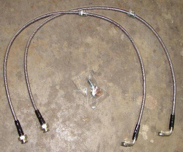 Rear Stainless Steel Braided Brake Lines