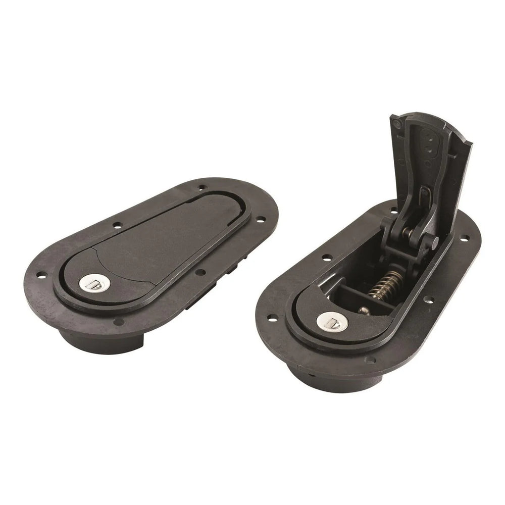 Flush Locking Hood Pins with Keys