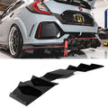 Rear Diffuser V2 Gloss Black Aluminum