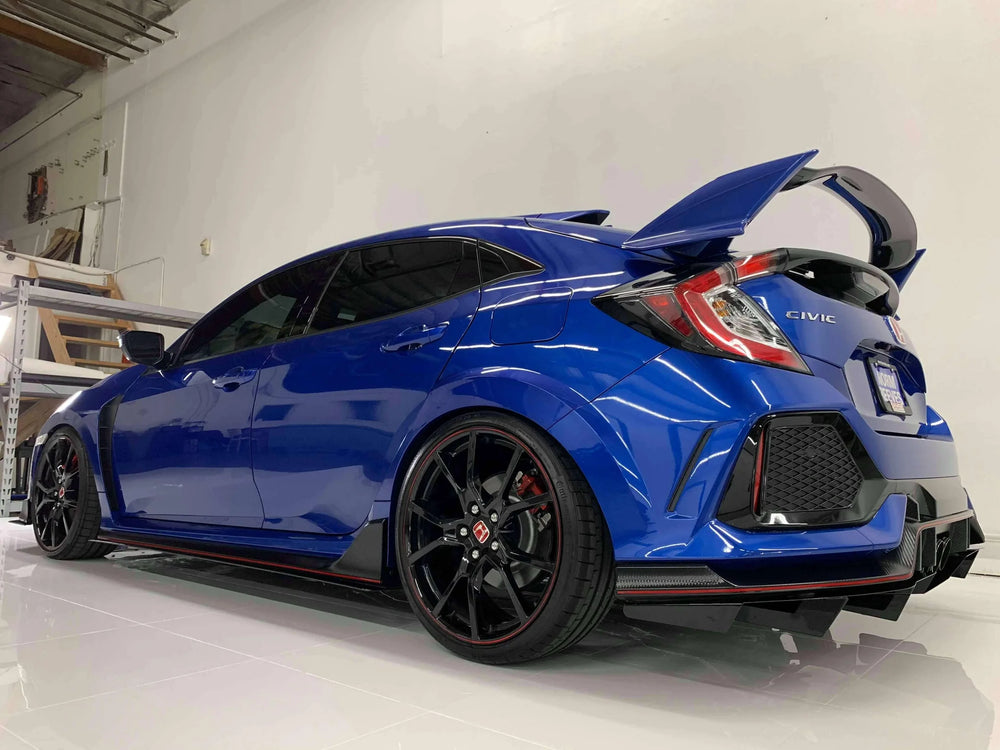 Rear Diffuser V2 Gloss Black Aluminum