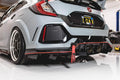Rear Diffuser V2 Gloss Black Aluminum