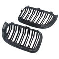 Dual-Slat Front Kidney Grille Set, High-Gloss Black