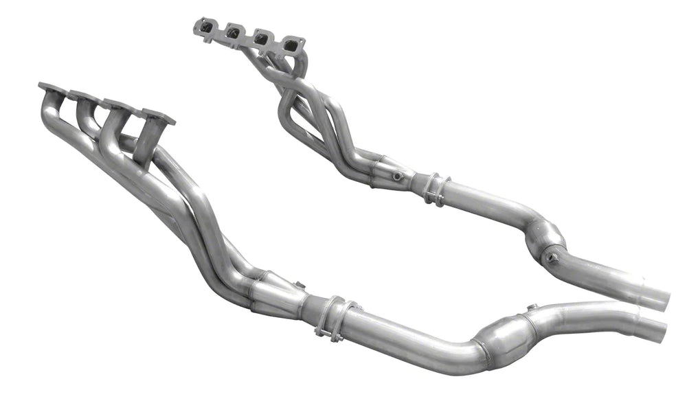 304 Stainless Steel Long Tube Headers w/ Catalytic Converters