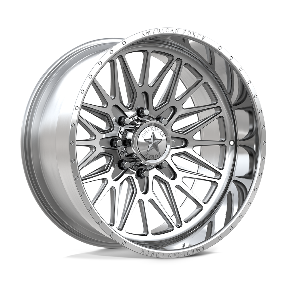 CKH41 Frost CC 22x12 6-Lug -44mm Offset Gloss Black & Milled Wheel