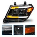 Projector Headlights w/ Sequential Light Bar & DRL