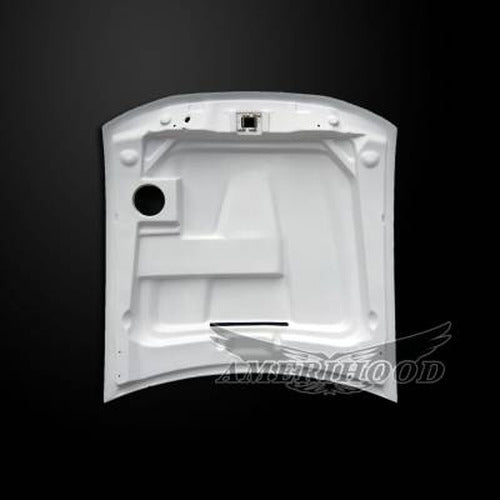 Fiberglass Hood with Mesh Grill Inserts