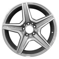 18x8 Grey Machined 5-Spoke Alloy Wheel