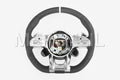 Alcantara Steering Wheel with White Nappa Leather 12