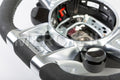 Alcantara Steering Wheel with White Nappa Leather 12