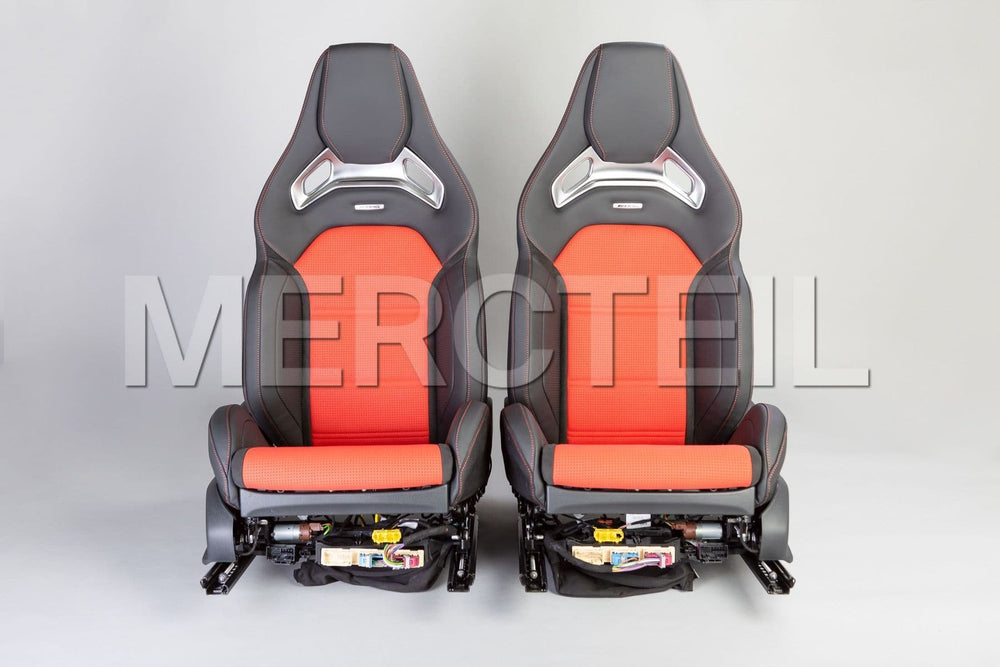 Mercedes-Benz Performance Seats Black Leather Red Leather