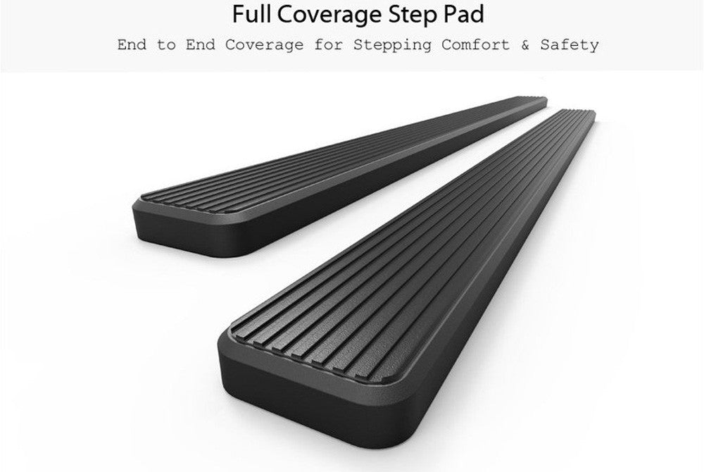 6-Inch Black Stainless Steel iSteps Running Boards