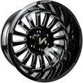 Alexander 20x12 Gloss Black Milled Edge Multi-Spoke Wheel