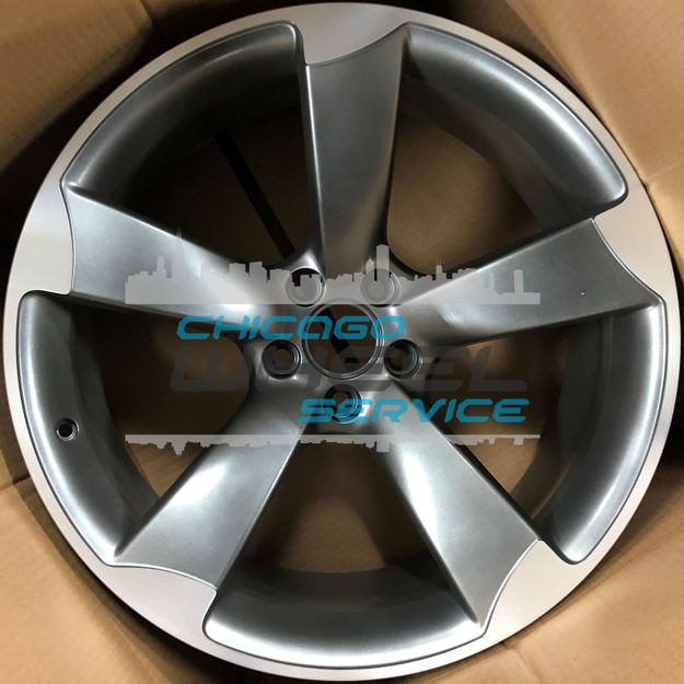 20x9 5-Spoke Machined Grey Wheel