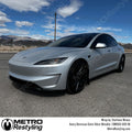 Satin Silver Metallic Dual-Layer Cast Vinyl Wrap Film