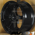 AV-06 17x8 +35mm 4x100 73.1mm Gloss Black Wheel