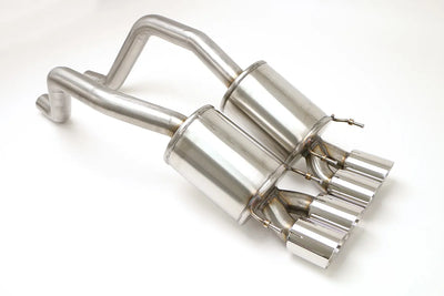 PRT Axle Back Exhaust System, Quad Round Tips