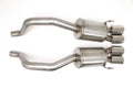 PRT Axle Back Exhaust System, Quad Round Tips