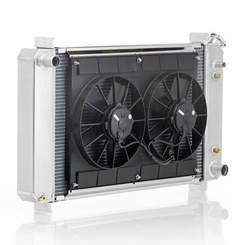 Direct-Fit Radiator Module with Dual Electric Fans