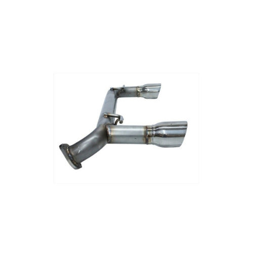 Dual Tip Muffler Delete 2.5" Stainless Steel