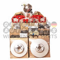 Front 4-Piston Caliper and Rear Single-Piston Caliper Kit