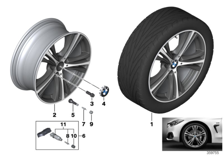 Star Spoke 407 19x8 Wheel