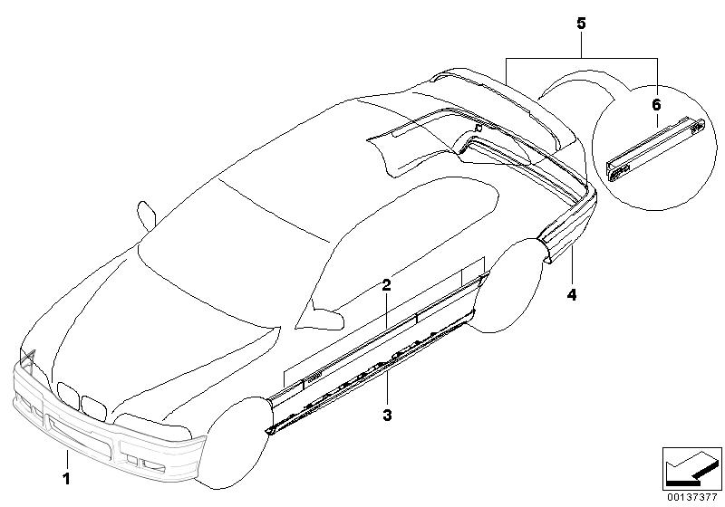 M Rear Spoiler, Primed