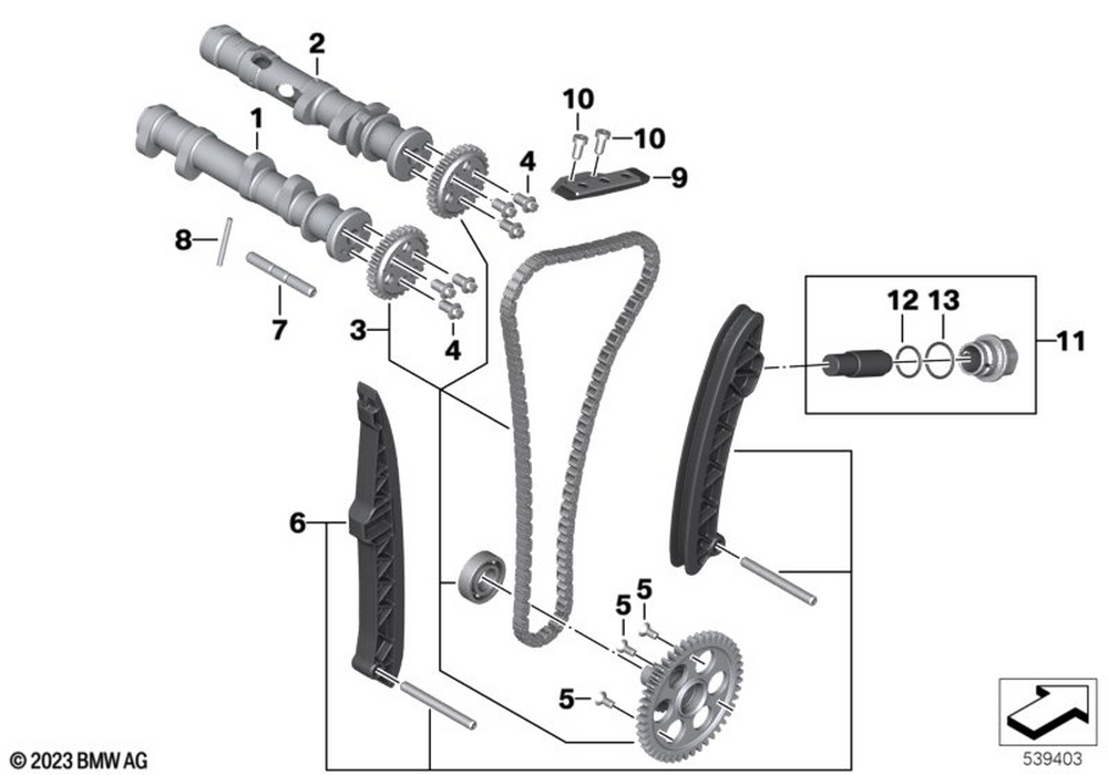 Inlet Camshaft