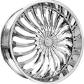 B24 24-Inch Chrome Multi-Spoke Wheel
