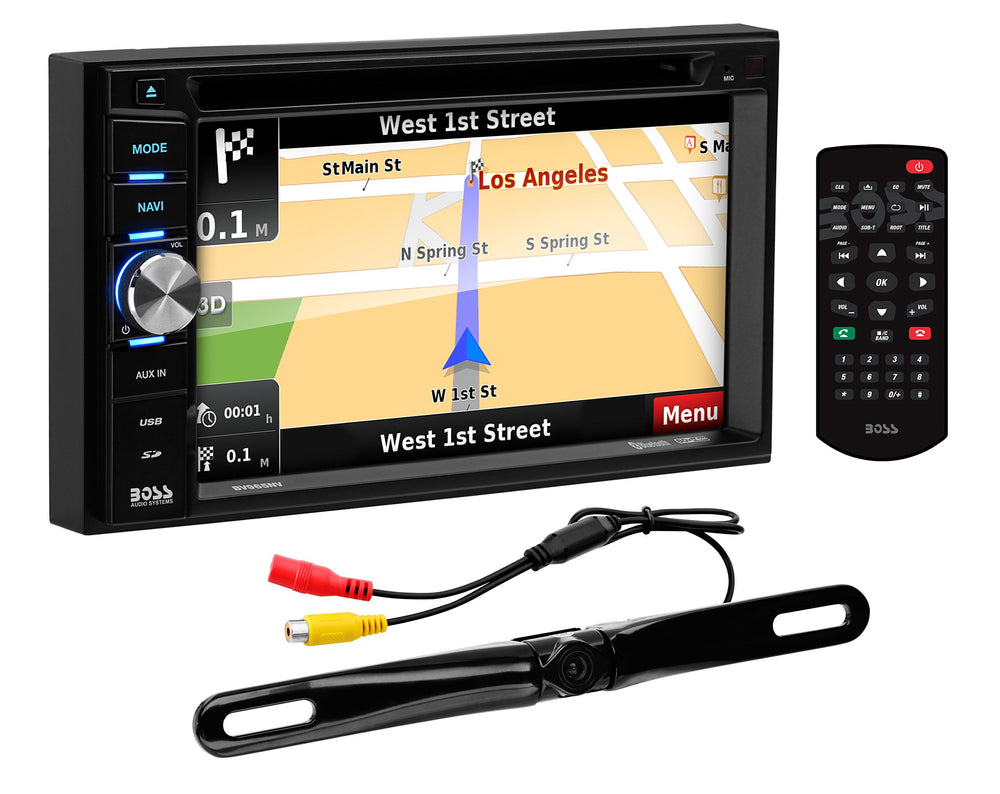 Double-DIN 6.5-Inch Touchscreen GPS Bluetooth Car Stereo