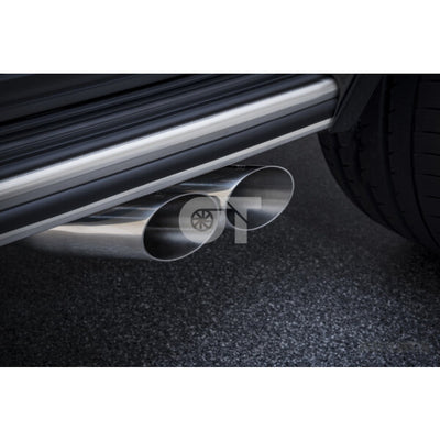 Exhaust System w/ 76mm Slanted Tips